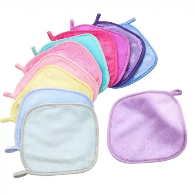 新款懒人法兰绒卸妆毛巾 厂家现货女洁面清洁洗脸加厚挂钩方巾