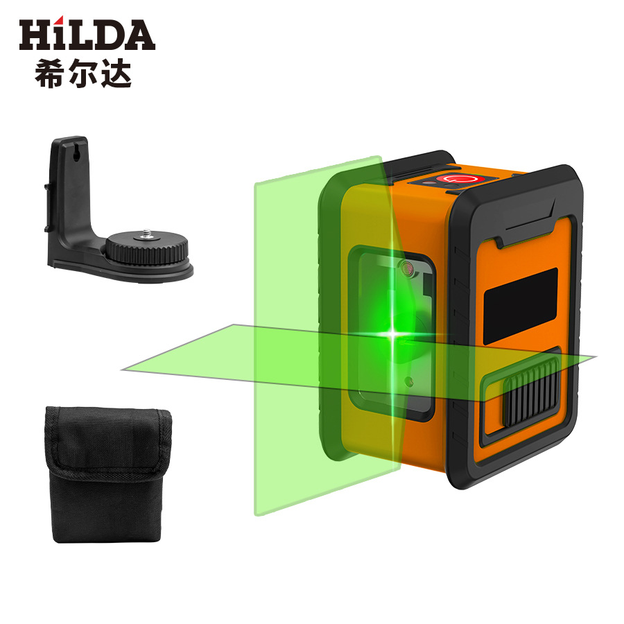 Hilda láser nivel infrarrojo portátil mini pequeña luz verde 2-alambre proyector medidor de nivel de alta precisión
