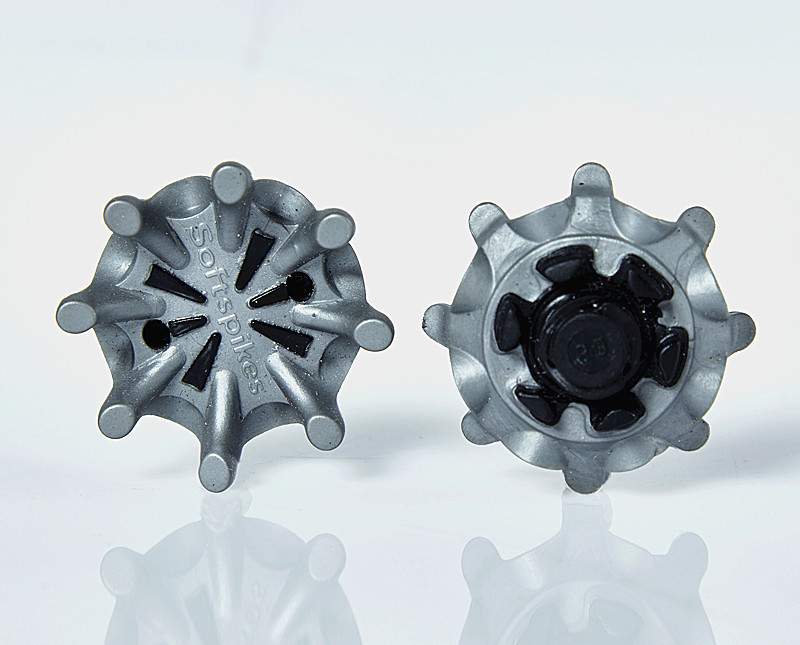 El Golf durable calza el clavo externo material giratorio de la ocho-garra de la rotación TPU del gong del clavo conveniente para el único negro del Golf de FJ