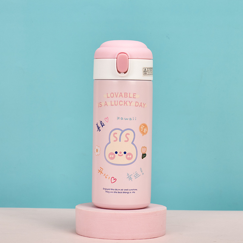 Niedliche Edelstahl Trinkflasche Für Kinder Im Wald Design_voghion.com