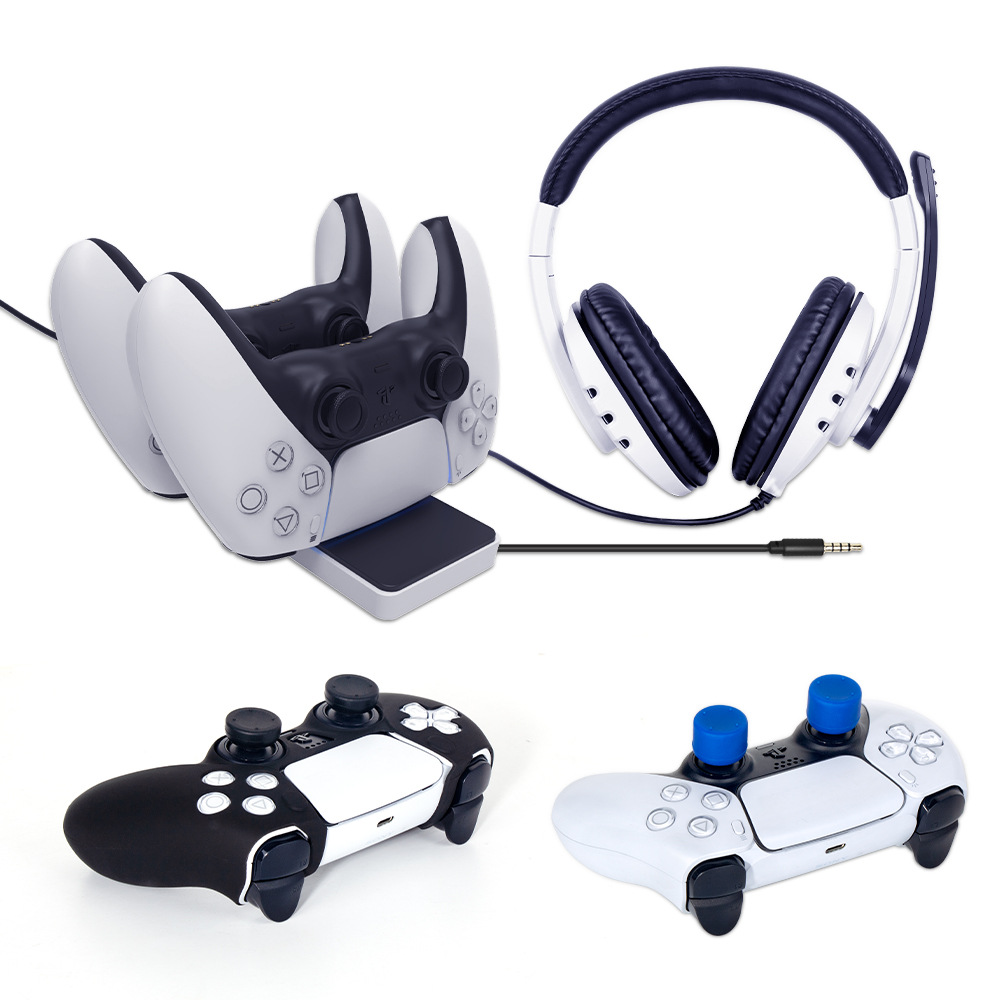 Headphones, set, handle, silicone charging cable, 1 sets