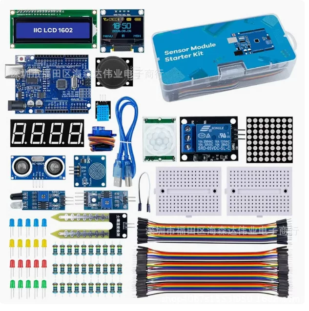 Подходит для улучшенной платы разработки Arduino R3 LCD1602 OLED 0.96 Novice начального уровня обучающий комплект