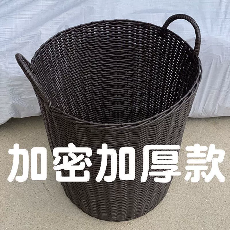 Plastic woven laundry basket, storage basket, toy, handheld storage system
