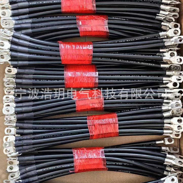 外贸批发蓄电池端子线速SC 3/8汽车电瓶连接线动力线储能线束