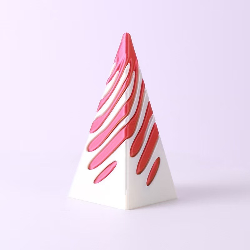 피라미드 스피너-실크 레드 골드 7.9cm