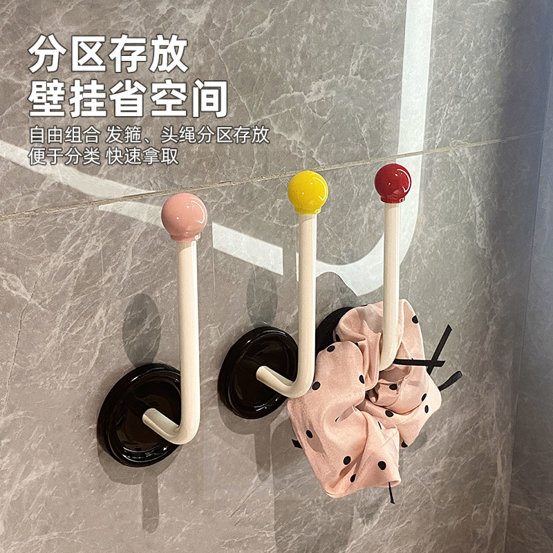 화장실 헤어 밴드 헤어 로프 스토리지 랙 벽 새 벽 걸이 보석 헤어 액세서리 헤어핀 고무 밴드 헤드 로프 훅