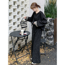 大码斤胖MM穿搭运动卫衣套装女初秋款休闲宽松阔腿裤两件套