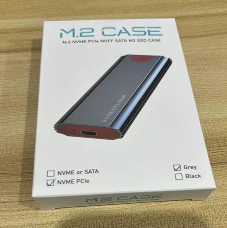 M.2 Nvme Type-C Ssd External Solid State Drive Box High-Quality Aluminum Alloy Shell High Speed