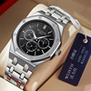 Retro men's watch, classic swiss watch, steel belt, waterproof quartz watches for leisure