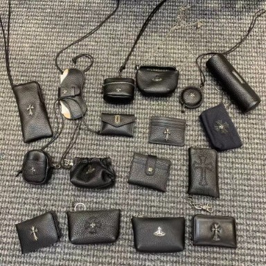 克罗*心同款现货头层牛皮卡包百搭零钱包时尚钥匙包挂脖眼镜包包|undefined