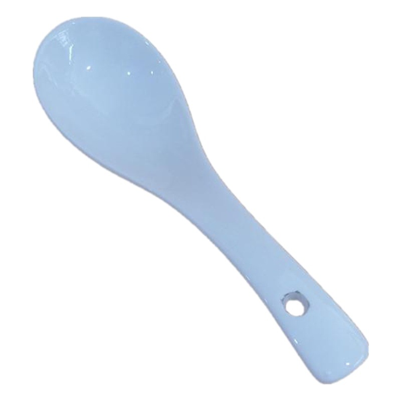 Cuchara de cerámica blanca pura para hoteles, cuchara para sopa, cuchara para arroz, cuchara de cisne con mango largo, vajilla diaria, cuchara para nido de pájaro