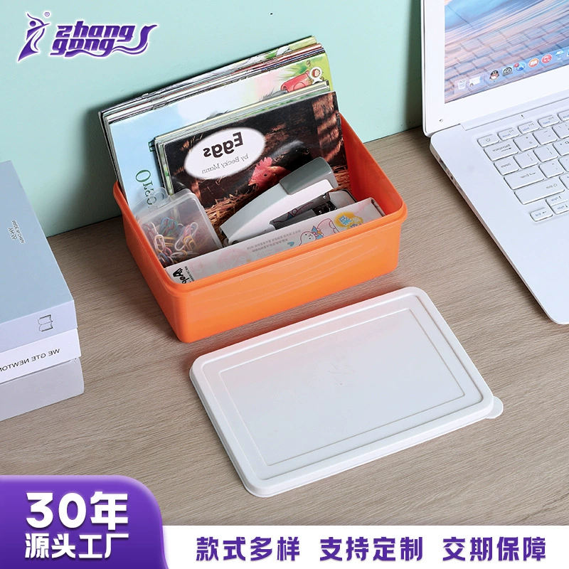 Изготовленный на заказ Настольный ящик для хранения с крышкой офисная отделка общежитие Косметика канцелярские принадлежности стеллаж для хранения всякой всячины