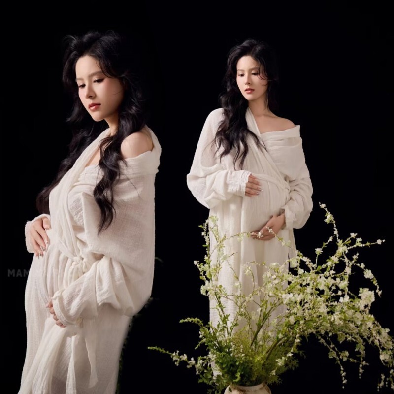 Photo Studio's New Maternity Photo Clothing, New Chinese Style Theme, High-End Pure Lust Style, Pregnant Mother's Belly Photo, Art Photo Photo Studio's New Maternity Photo Clothing, New Chinese Style Theme, High-End Pure Lust Style, Pregnant Mother's Belly Photo, Art Photo