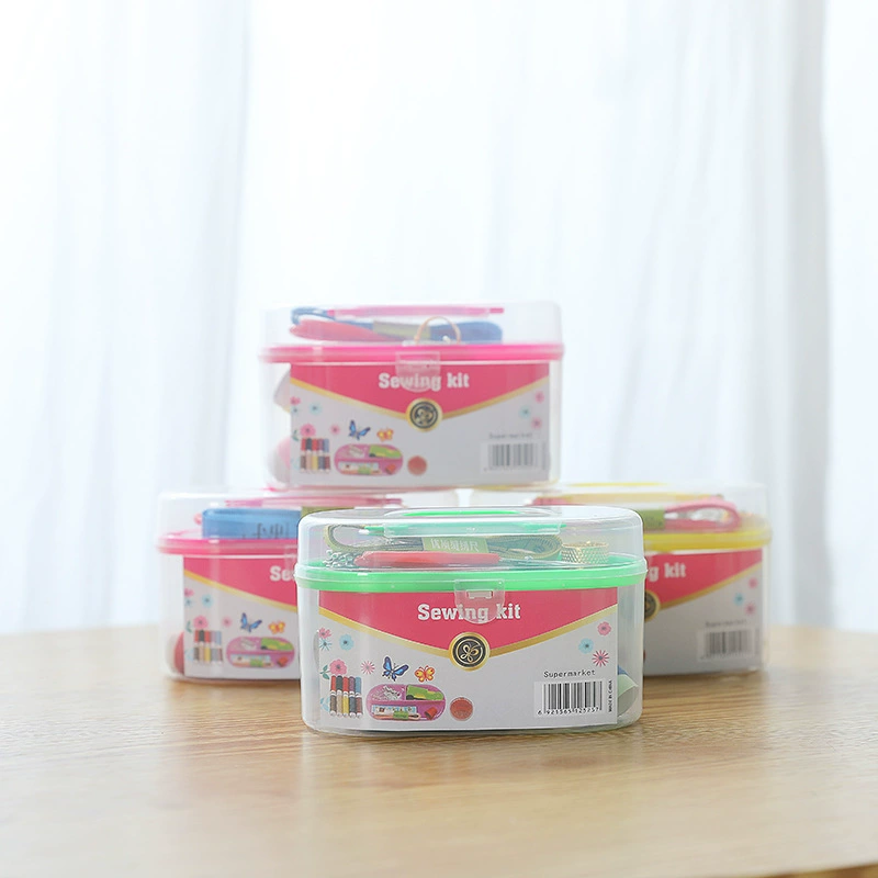 Домашняя портативная швейная коробка ручной шитья проволочный чехол 9 комплектов 1 коробка случайного цвета