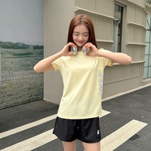 轻氧运动速干套装春夏新款户外骑行跑步短袖女休闲短裤两件套批发