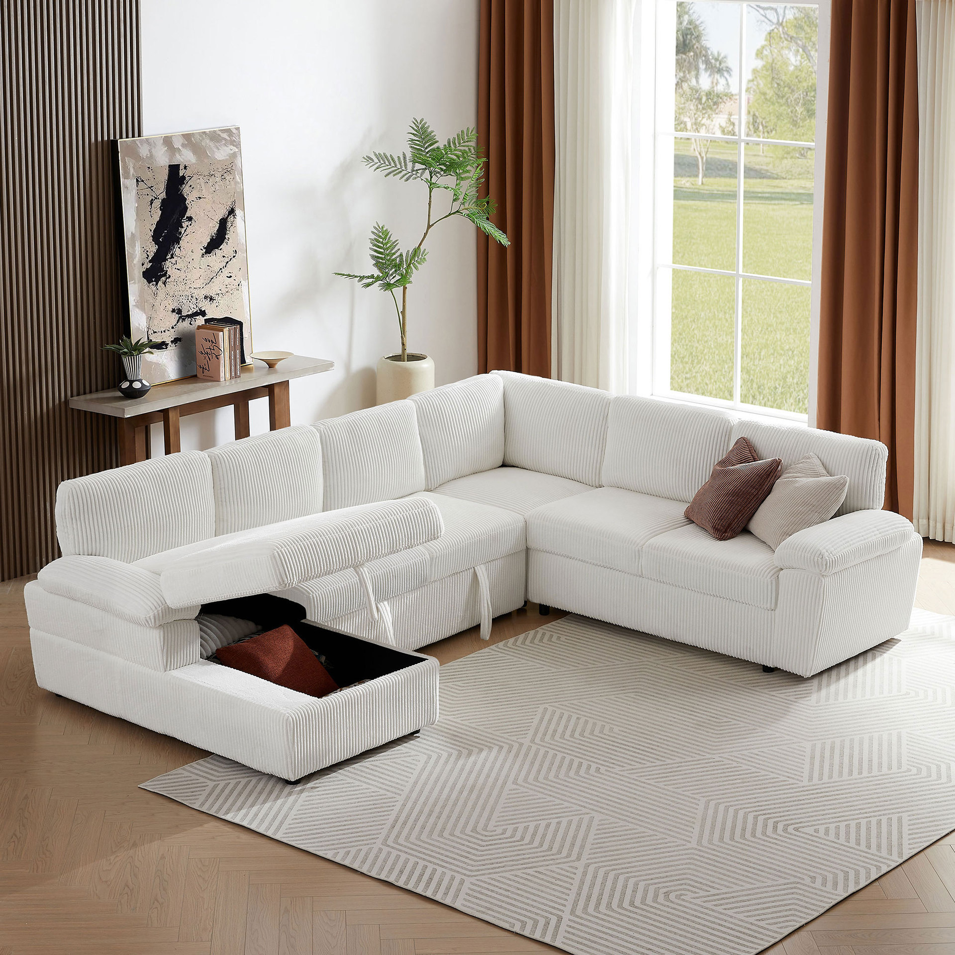 Sofá de bloque de tofu, minimalista italiano, sofá de línea recta de celebridades de Internet, sofá de compresión al vacío de tela de sala de estar de apartamento pequeño image 3