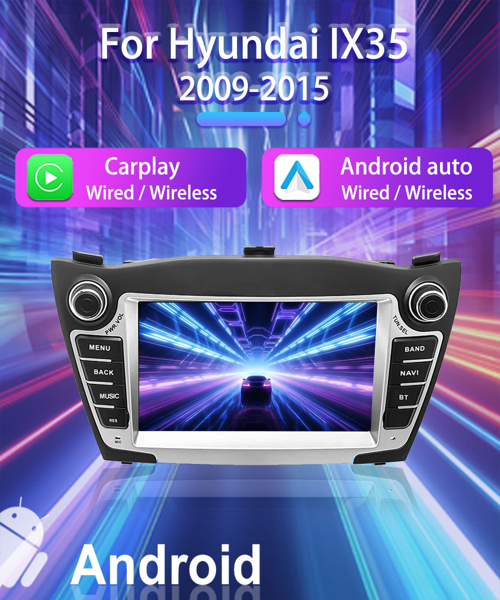 Suitable for 7inch Hyundai Ix35 Android Car Gps High-Definition Screen Mp5 Bluetooth Navigation All-In-One Device Carplay