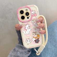 玛丽猫适用苹果16promax泡芙壳iphone15新款14创意13卡通11防摔12
