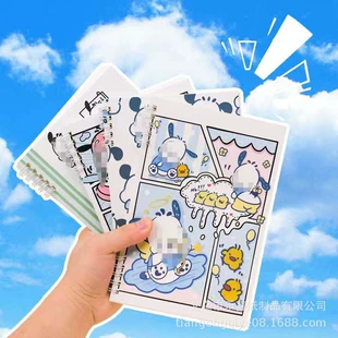Notebook A5 spiral-bound notebook, cute character covers, portable handheld