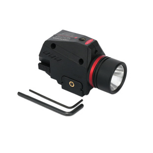 Cross-Border Red Laser Metal Laser Down-Hanging Led Outdoor Aiming Tactical Flashligh Tactical Flashlight