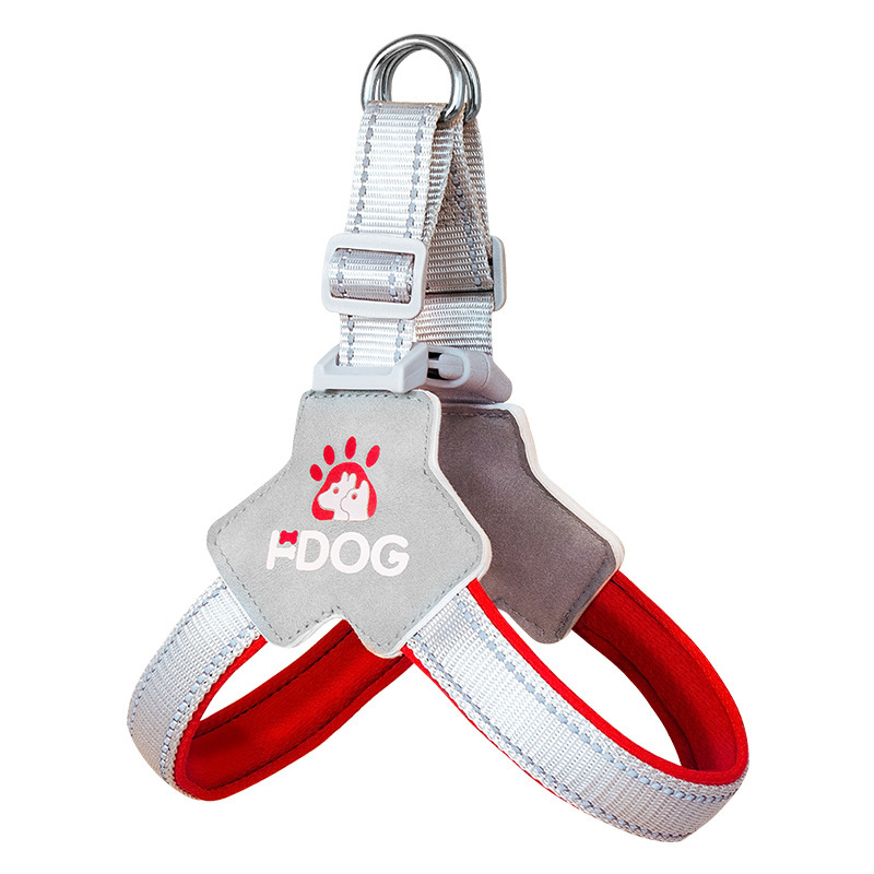 Nuevo cinturón de pecho de mascotas tipo Y para perros con cuerda de tracción de pecho a prueba de explosiones para perros con cuerda de pecho a pie