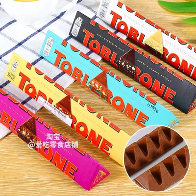 Швейцарские импортные закуски Toblerone Banquet Basan Медо медовый медовый молоко молоко черный шоколад 100 г