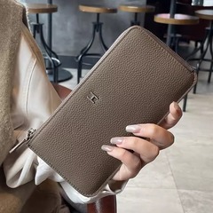 財布 レディース 2025 新しいカードホルダー ツーインワン ロング ニッチデザイン ハイエンド ロングクリップ インターネットセレブ 消磁防止