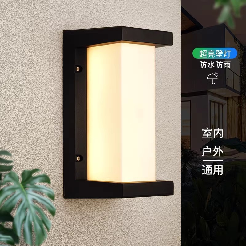 LED lámpara de pared exterior impermeable hotel jardín lámpara de pared patio villa simple lámpara de paisaje balcón moderno para el hogar