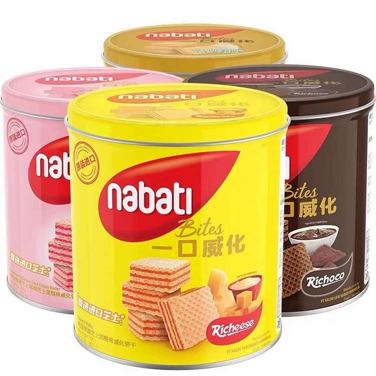 Nabati/Lee Cheese Nabati One-Bite Wafer biscuits Gift Box Sandwich snacks Snacks Iron Bucket Cans