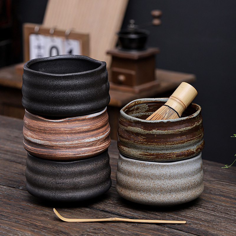 Ceramic Matcha Bowl suit Household Matcha Tool Japanese Stoneware Point Tea Bowl Accessories Baibenli Tea Group