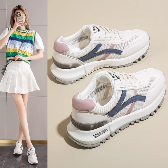 Feeling Feeling Super Soft Sole Sports Casual Women's Shoes 2025 Autumn New Forrest Gump Shoes Explosions Lightweight Student Running Shoes