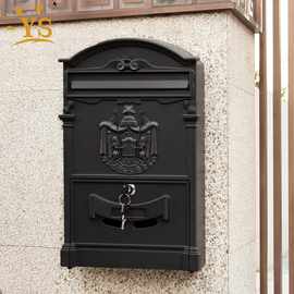 信箱门牌多功能欧式牛奶信箱室外带锁复古邮箱防雨邮筒