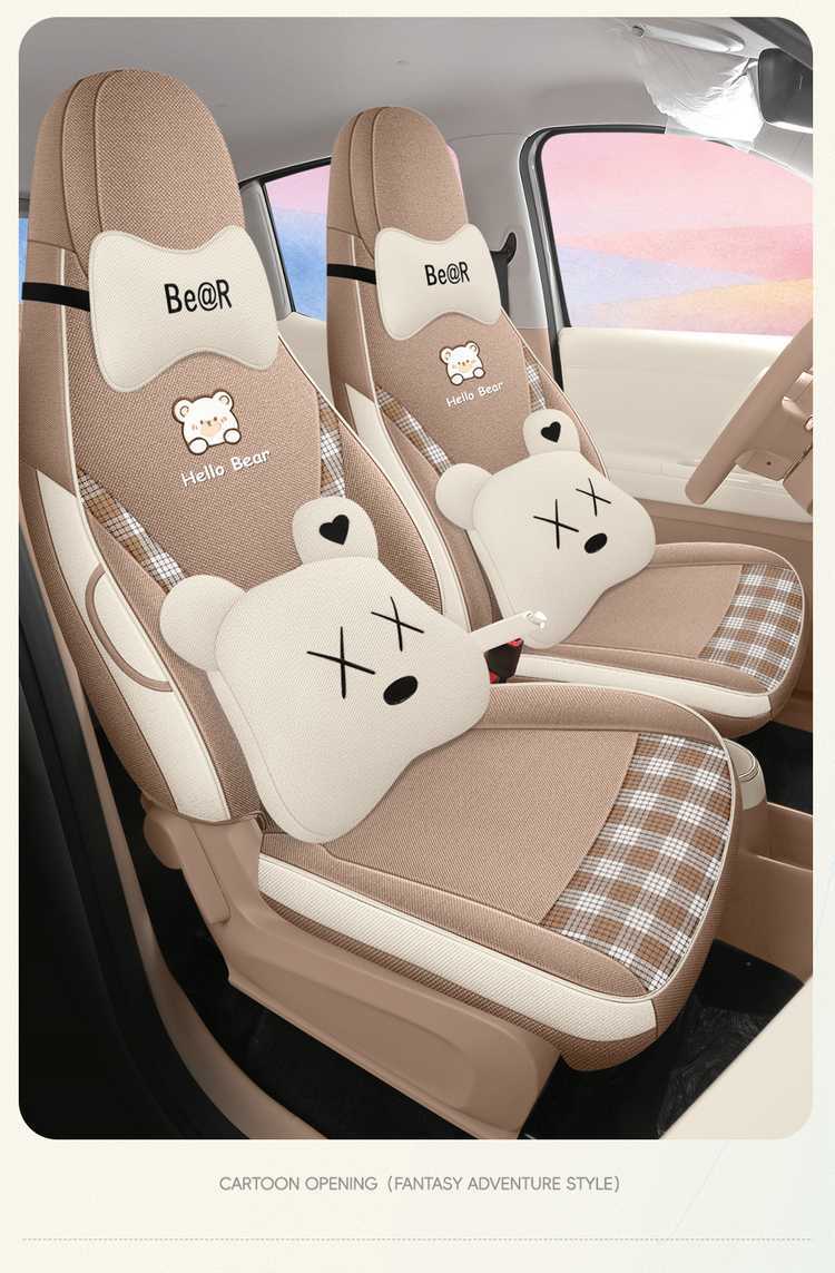 Specifically designed for 26 models of Wuling Hongguang Mini EV seat covers, fifth-generation four-door version, full-cover linen seat covers and cushions