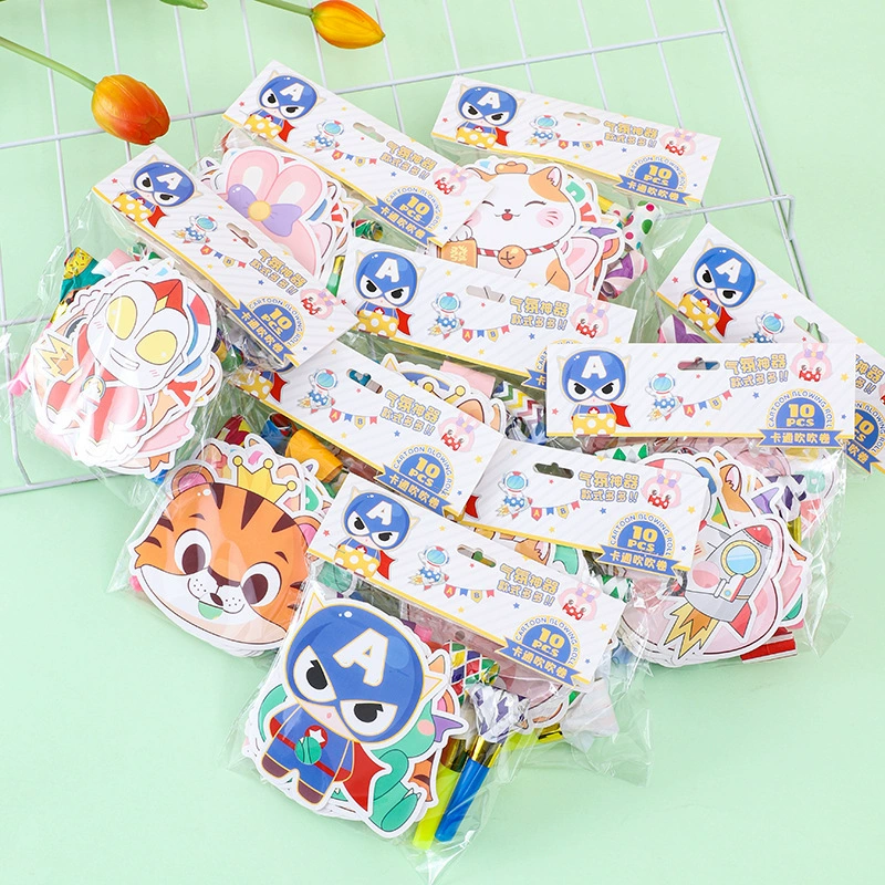Children's cartoon evening dress, toy, whistle, megaphone, props
