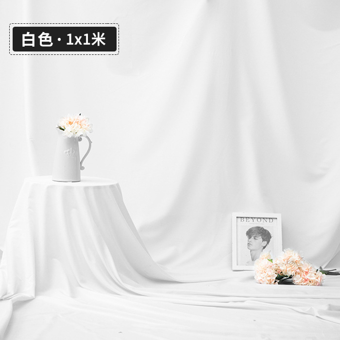 Fotografía blanca tela de fondo fotografía en vivo color sólido tela colgante accesorios de decoración de la habitación de dormitorio pared de fondo de arte de alto nivel