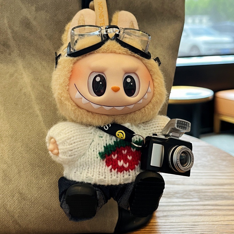 拉布布娃衣着替labubu公仔一二三代可用前方高能衣服套装不含娃娃|undefined