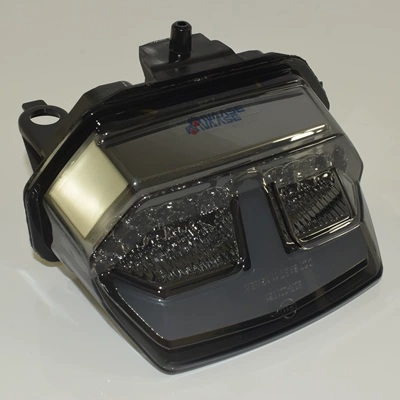 Suitable for Honda Crf1100 Africa Twin Modified Led Tail Light Brake Turn Signal Assembly (Motorcycle tail) - smoked-black