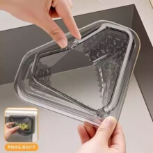磁吸式沥水蓝家用厨房水槽三角形镂空清洁过滤网篮残渣收纳置物架