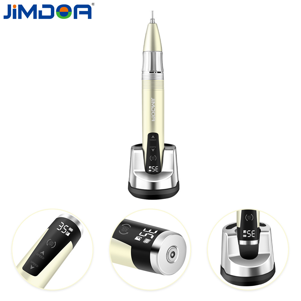 JMD - 109S máquina de amolación de uñas eléctrica 35000 rpm recargable máquina de amolación de uñas especial tipo lápiz para tienda de uñas