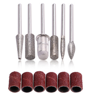 Sand ring #80 nail polishing head suit 6-piece diamond polishing head 5-piece polishing head