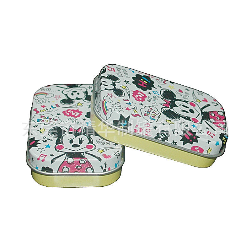 橡皮擦包装小铁盒 小礼品小饰物包装马口铁铁盒 天地盖两片小铁盒