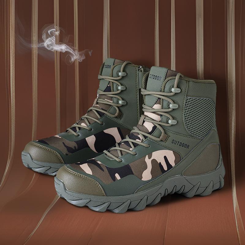 Botas de combate de talla grande transfronterizas para hombre Botas del desierto Botas de vuelo para hombre Botas tácticas de Amazon Botas de talla grande para hombre