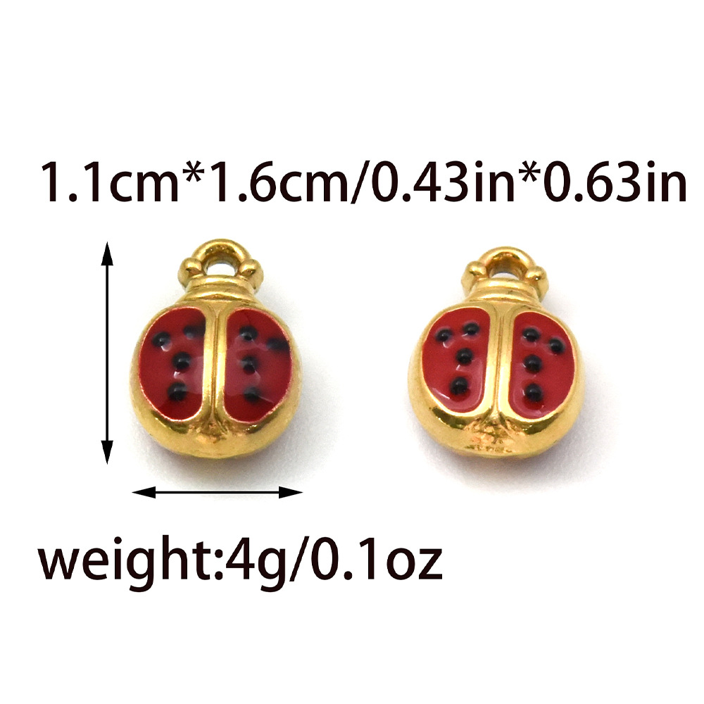 1 Piece 304 Stainless Steel Lipstick Letter House Pendant DIY Ornament Accessories display picture 4