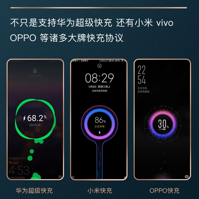 Совместимый с телефонами Huawei, Oppo, Vivo, кабель для зарядки, 5A, 3A, Android