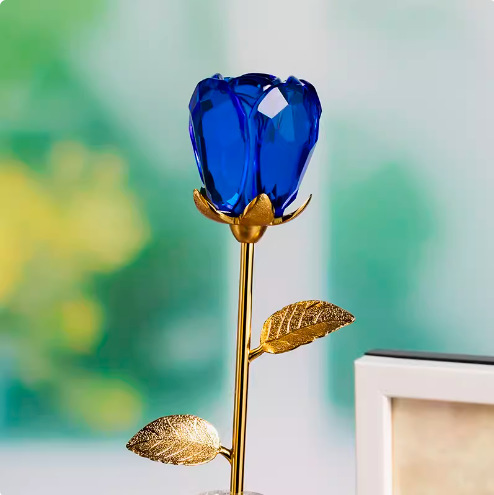 꽃병이 없는 새싹 스타일(파란색)