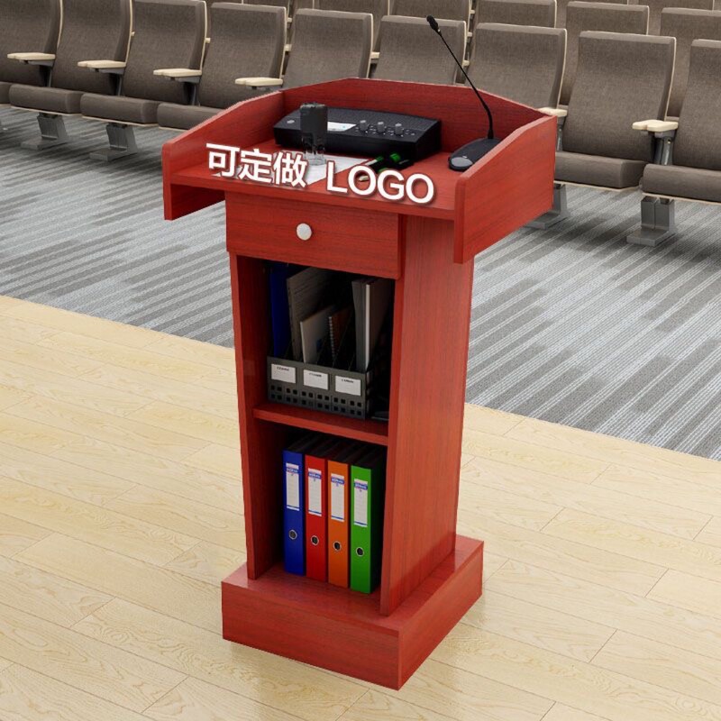 Lectern, Hotel Reception Desk, Reception Desk, Sales Assistant Desk, Information Desk, Host Desk, Podium, Solid Wood Commercial Use