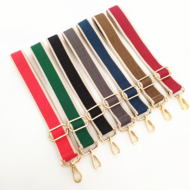 100g Weight Khaki, Grey, Red, Green, Blue, Wine Red, Black Color New Bag Accessories Adjustable Women's Bag Long Replacement Load-reducing Strap 无
