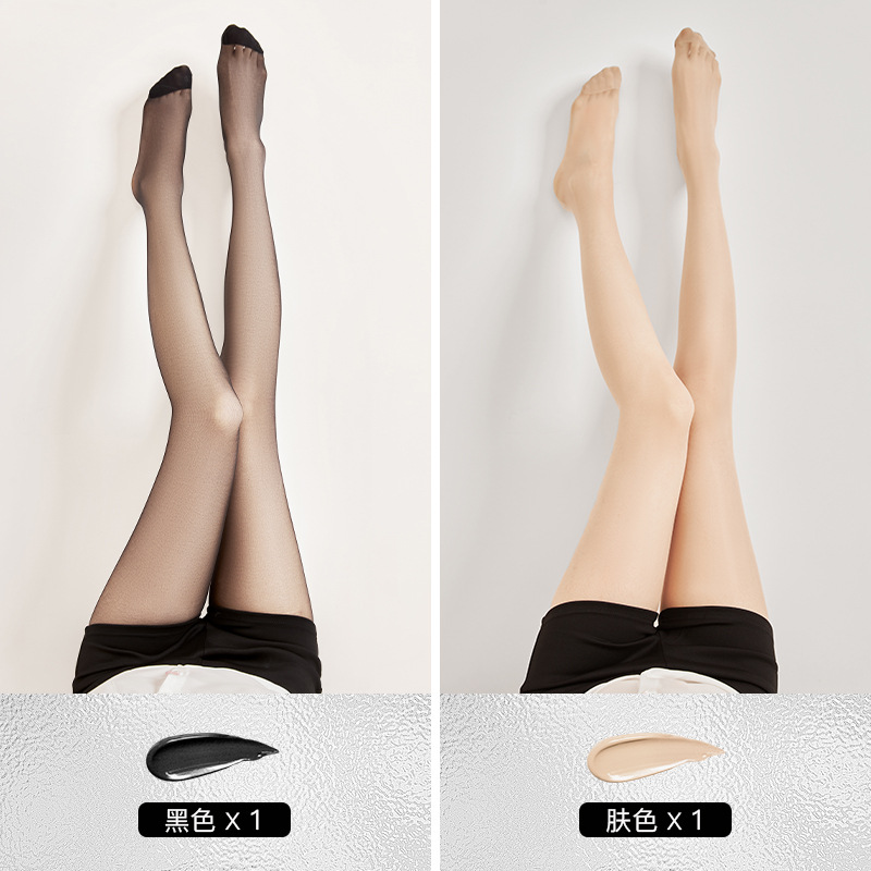 Medias para mujer, protector solar fino de verano, viajero, corrector de seda anti-gancho, calcetines para la piel 0d, calcetines sin costuras