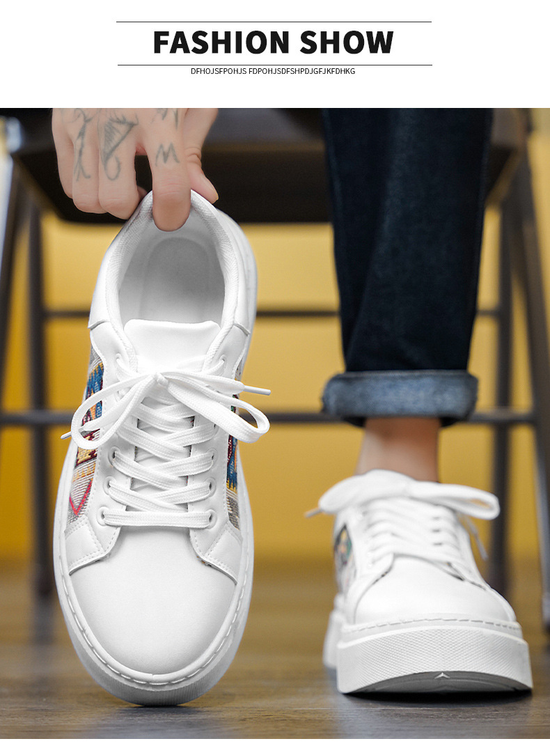 Chaussures pour hommes chaussures décontractées à plateforme de printemps chaussures de planche confortables à semelle basse antidérapantes et résistantes à l'usure pour hommes_voghion.com