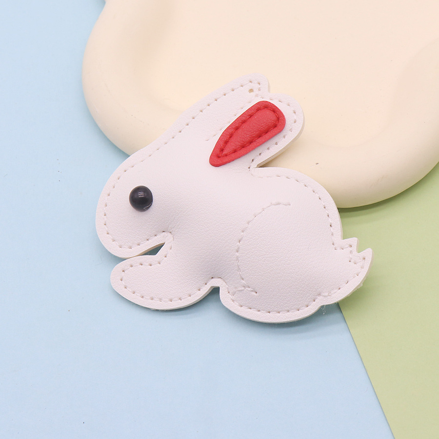 Conejo blanco grande (cuero puro)